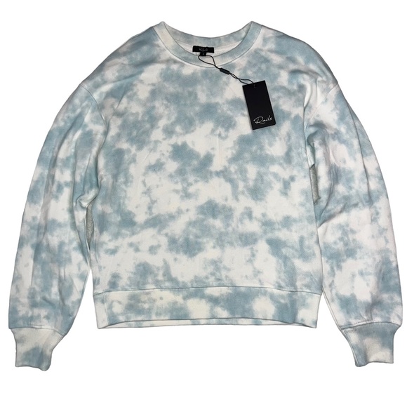 New Rails Ramona Tie Dye Cotton Crewneck Pullover Sweater Size S Women Blue - Picture 2 of 6